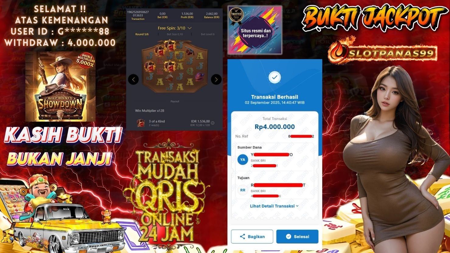 SLOTPANAS99 JACKPOT SLOT WILD BOUNTY SHOWDOWN